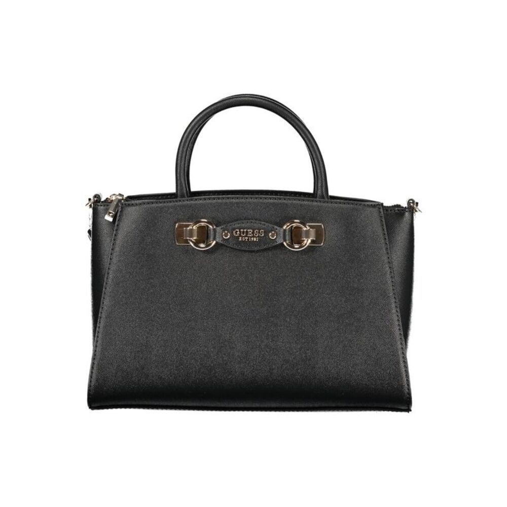 Guess Jeans Black Polyurethane Women Women's Handbag